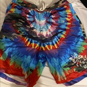 Billionaires boy club tie dye swim shorts